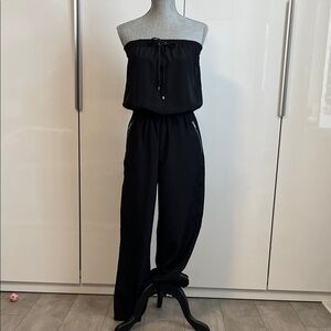W118 by Walter Baker Black Strapless Jumpsuit, Size M